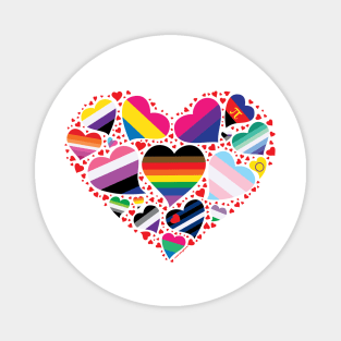 LGBT Pride Heart Magnet